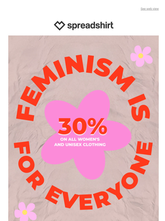 Get 30% off for Women's Day
