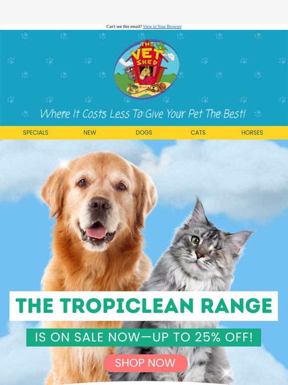Up to 25% Off The TropiClean Range! ✨🐶🐱