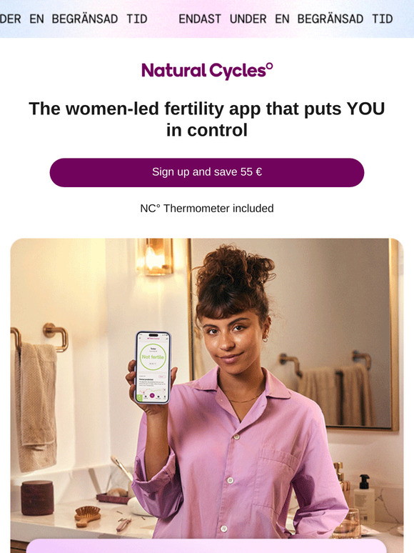 55 € savings just for YOU 💪 Time to own your fertility journey