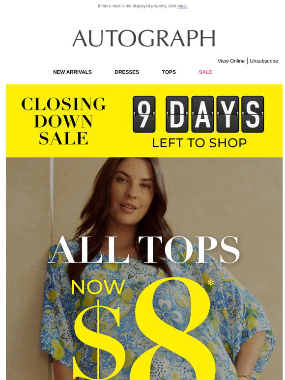 Absolutely All Tops NOW $8 | SAVE Up To 90%