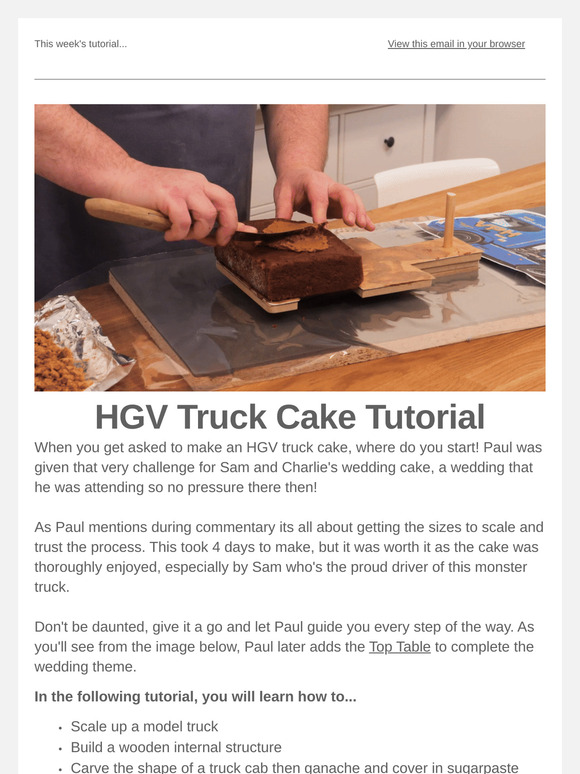 Paul Bradford's HGV Truck Cake Tutorial