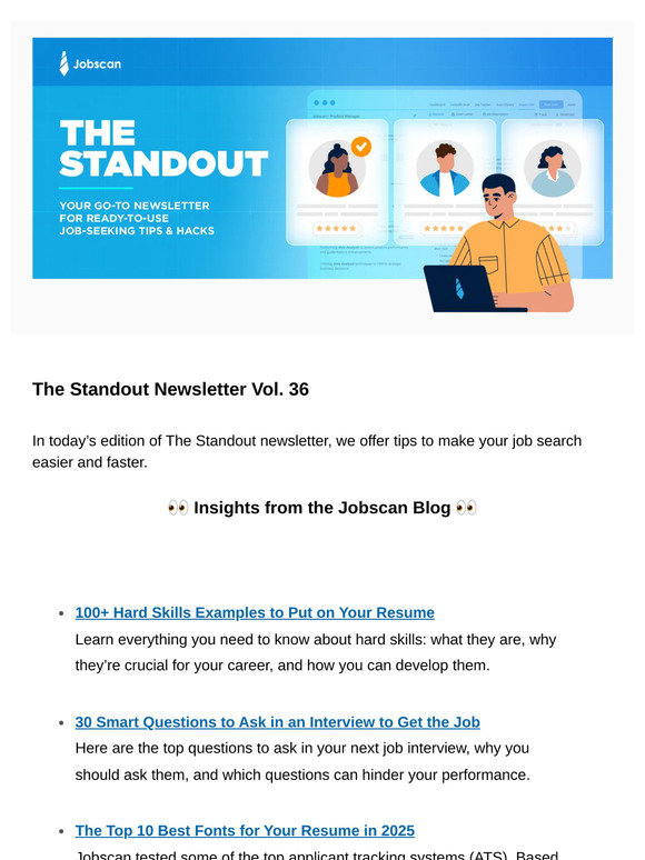 The Standout Newsletter Vol. 36