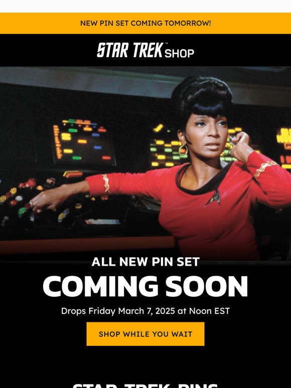 Coming Soon 👀 The Latest Star Trek Pin Set!