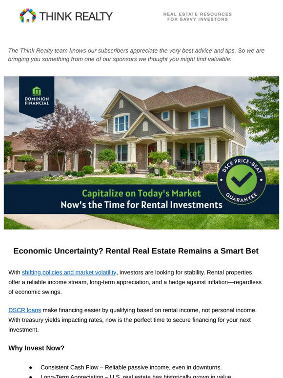 Is now the time to invest in rental real estate?