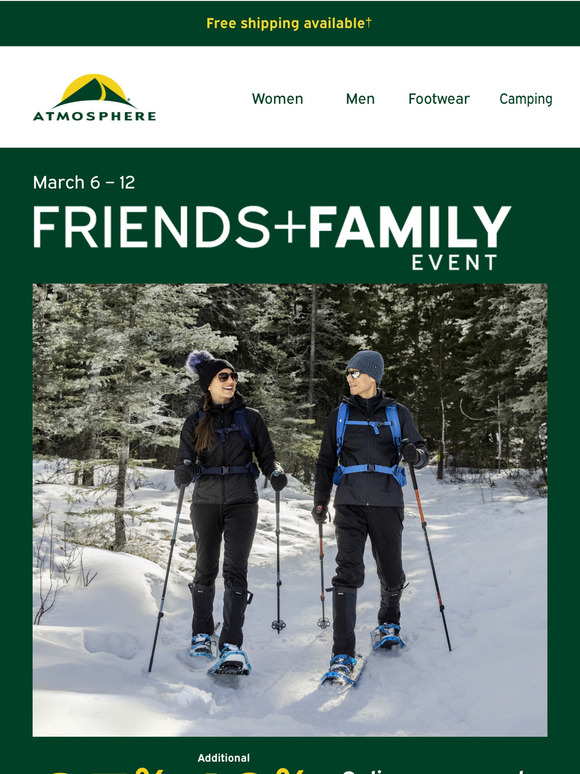 Friends & Family Event starts now 🎉