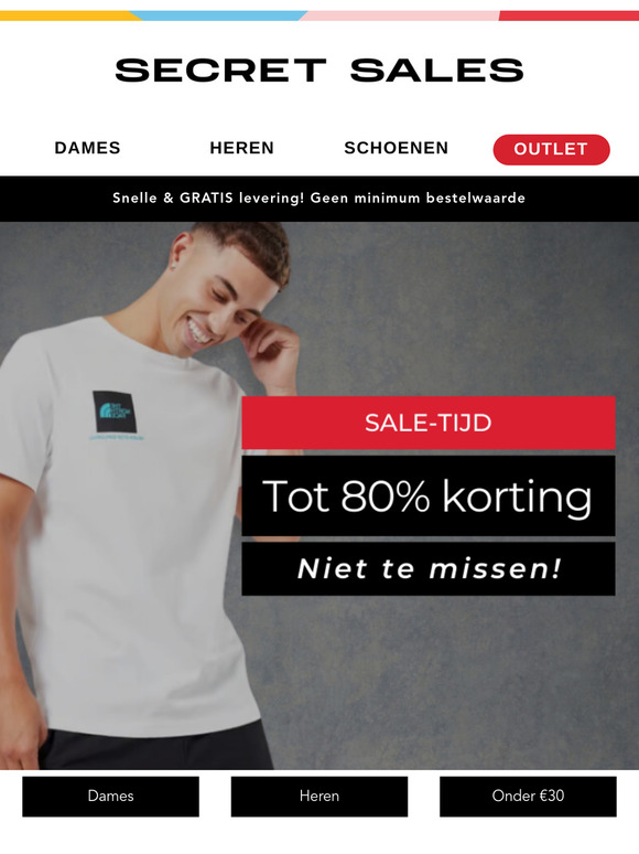 De sale is van start! Tot 80% korting op fashion waar je van kan smullen!