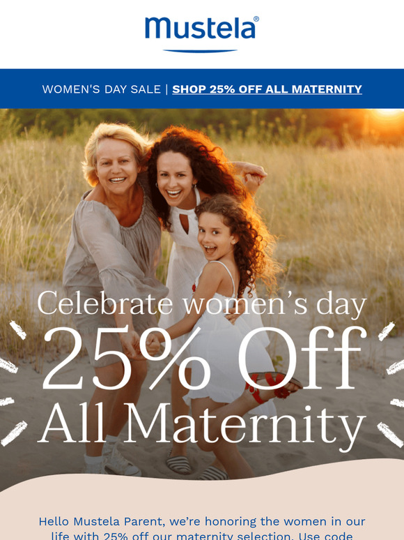Celebrate Women’s Day 🌸 25% off maternity