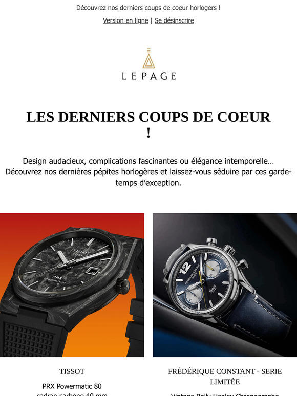 Coups de coeur horlogers ⌚