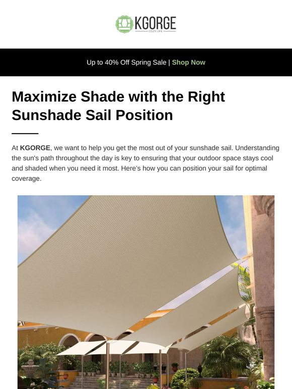 Maximize Shade with the Right Sunshade Sail Position✨