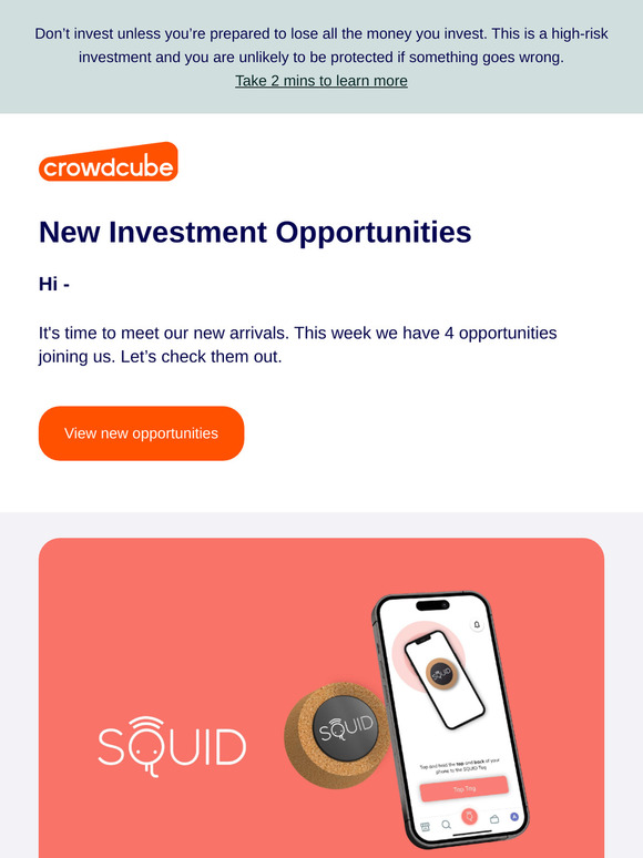 New Investment Opportunities