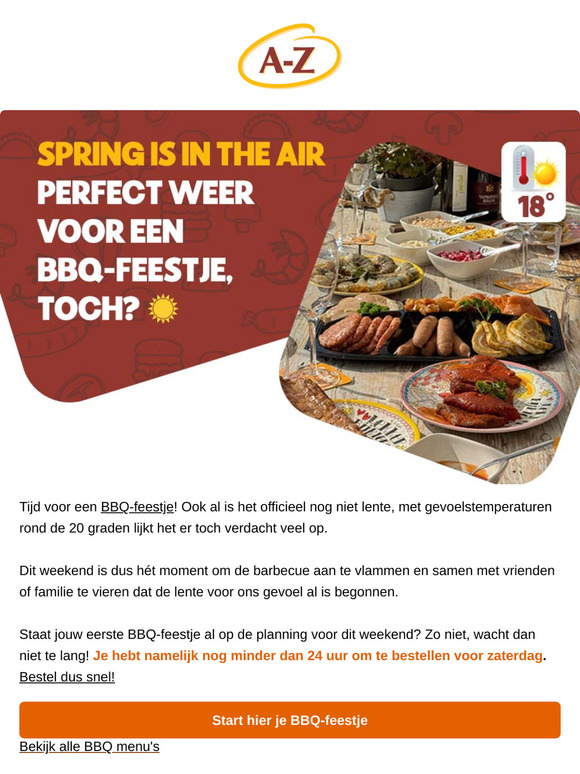 Spring is in the air! Perfect weer voor een BBQ-feestje, toch? ☀️