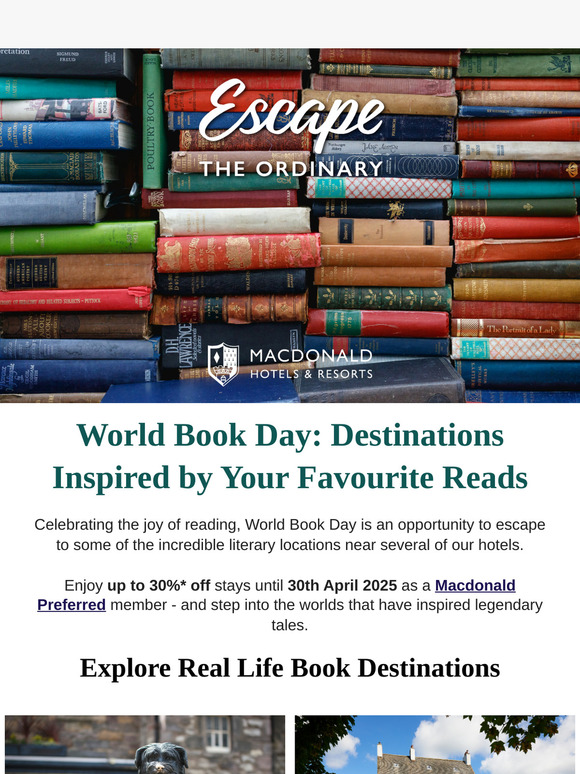 Escape to Literary Destinations on World Book Day 📖🌄