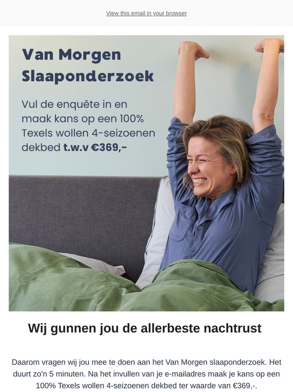 💤Doe mee aan het Van Morgen Slaaponderzoek en gun jezelf de beste nachtrust💤