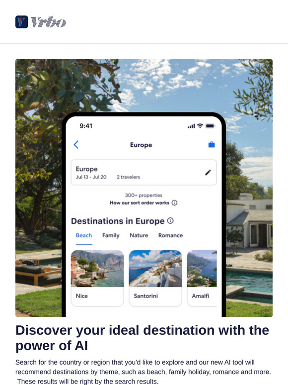 Find your ideal getaway with AI