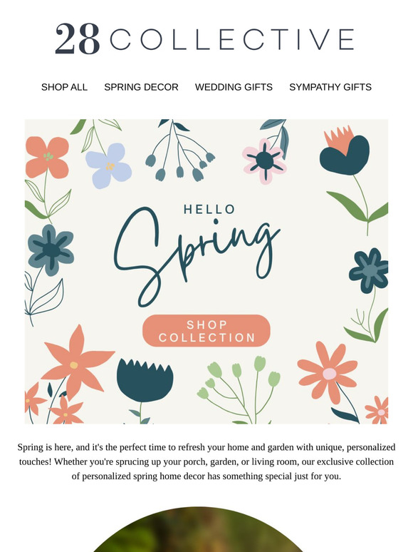 Bloom Into Spring with Our Personalized Home & Garden Decor!