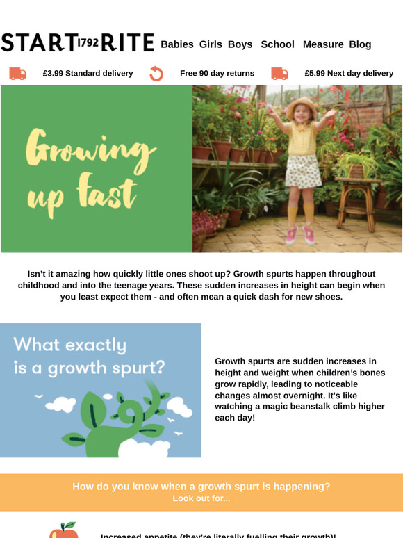 Ready, steady, growth spurt!