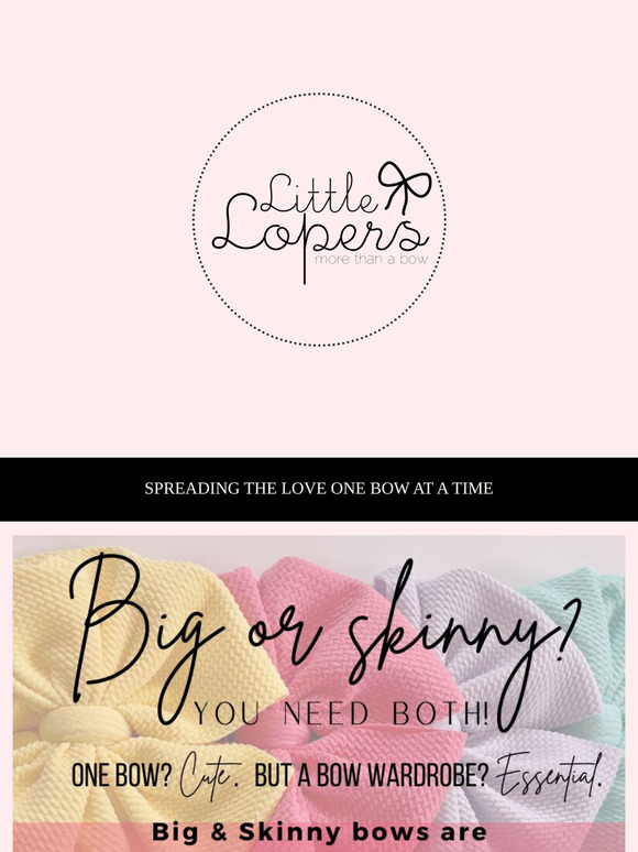 Big or Skinny? No need to choose - BOGO 50% OFF!