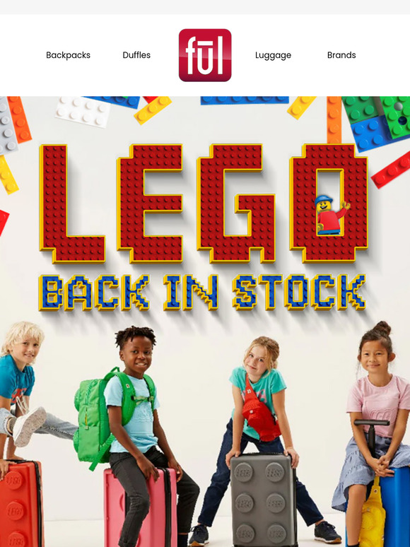 Your Favorite Lego Luggage is Back in Stock! 🧱