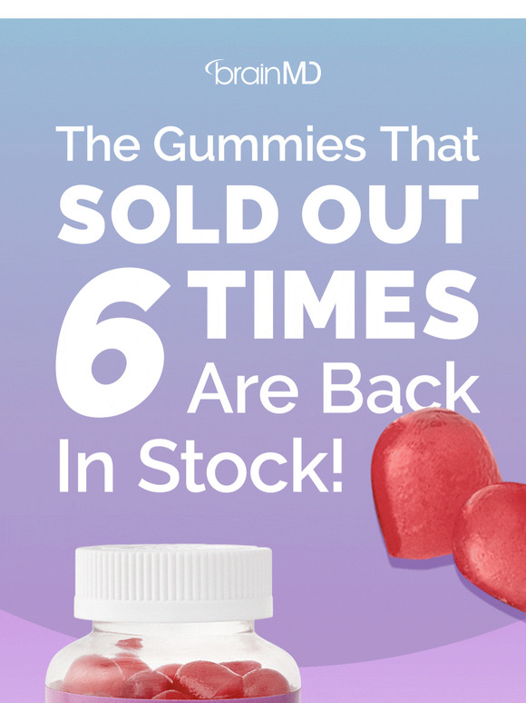 BACK IN STOCK! The Gummies That Sold Out 6x