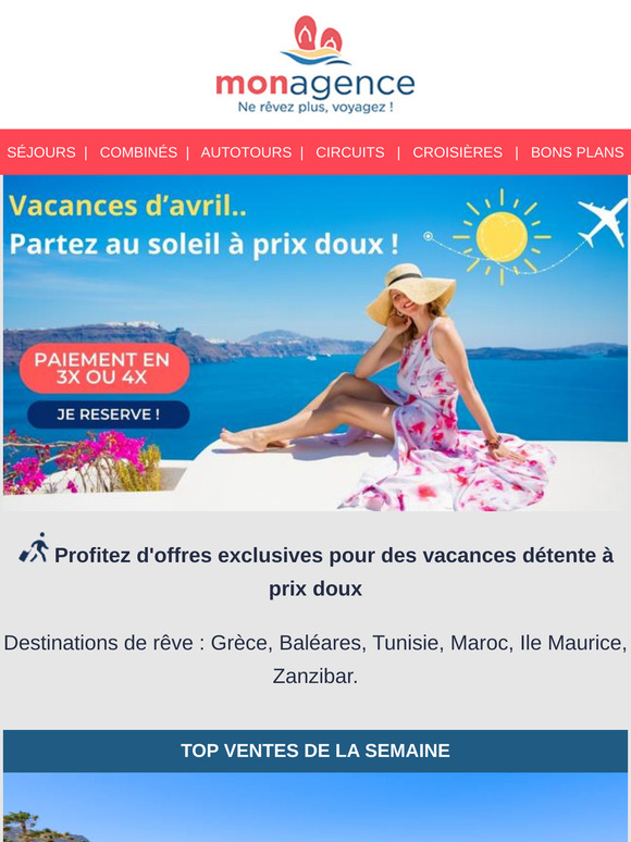 ✈️☀️ Partez au soleil sans vous ruiner : Nos bons plans de la semaine !