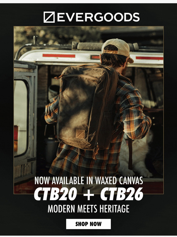New: CTB20 + CTB26 in Waxed Canvas
