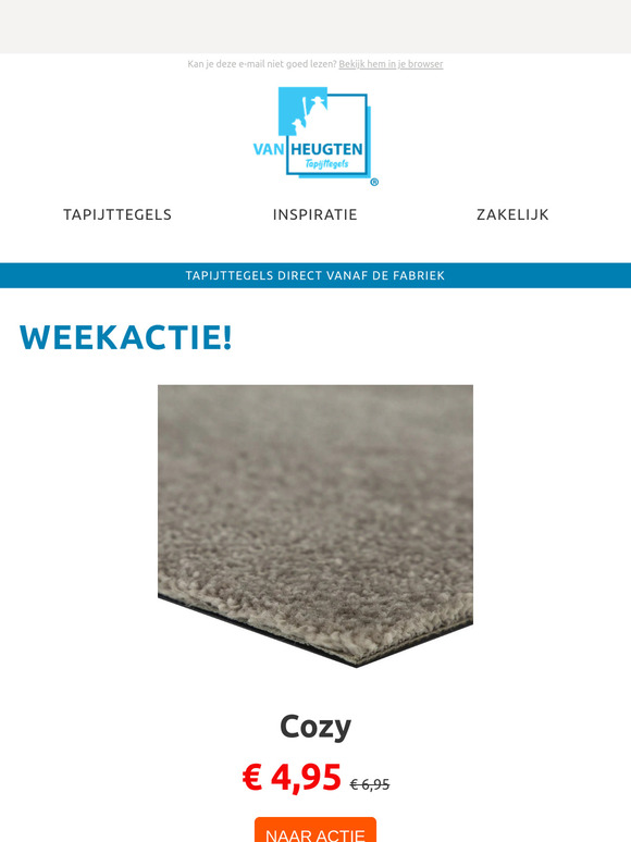 ◻️ Weekactie, COZY tapijttegels nu €4.95