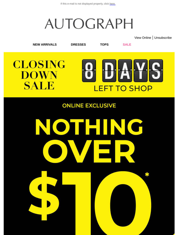 $10 Fashion FRENZY Starts Now!