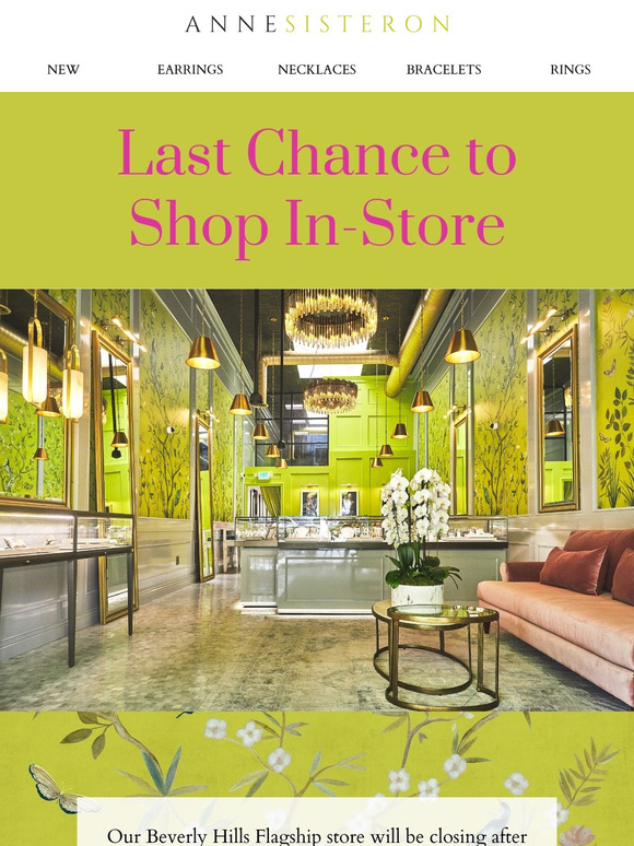 Last chance to shop 60% off in-store