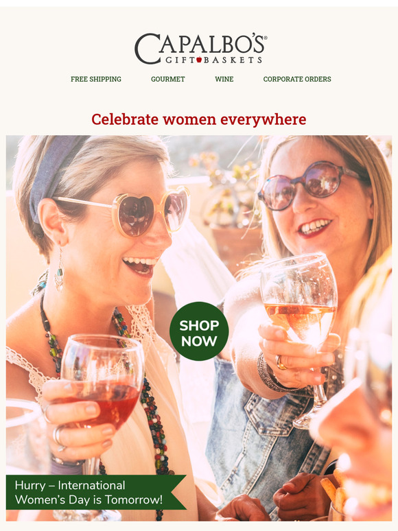 Raise a toast for International Women's Day