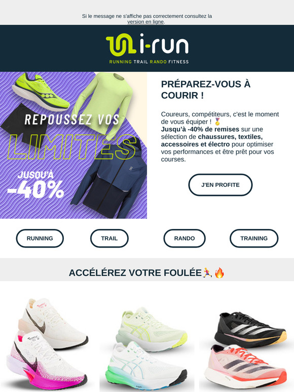 Préparez-vous à courir