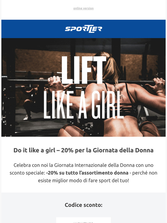 -20% con codice WOMEN20