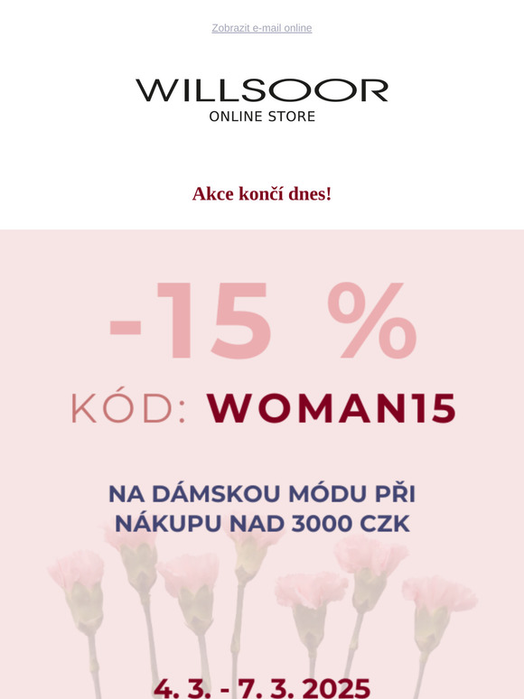 Poslední šance na slevu ke Dni žen 🌹
