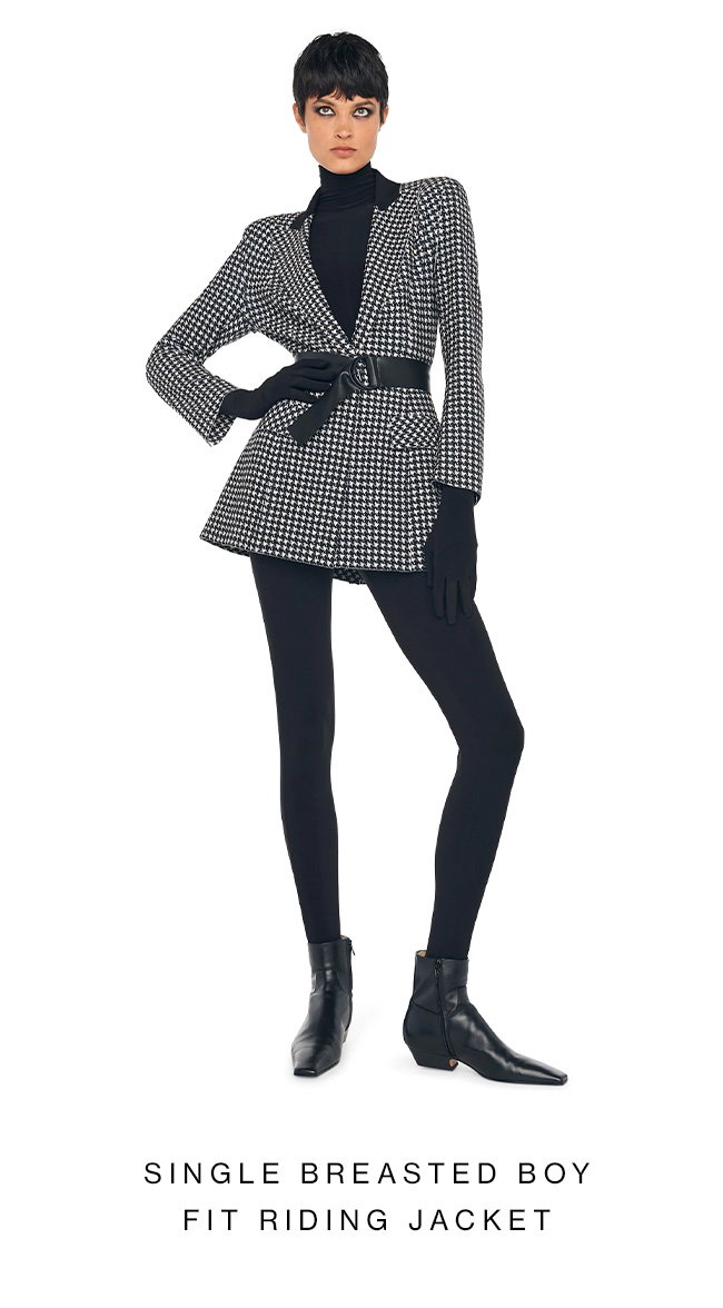 SINGLE BREASTED BOY FIT RIDING JACKET