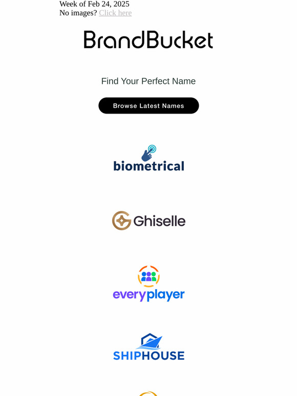 Your Weekly Digest of New Names