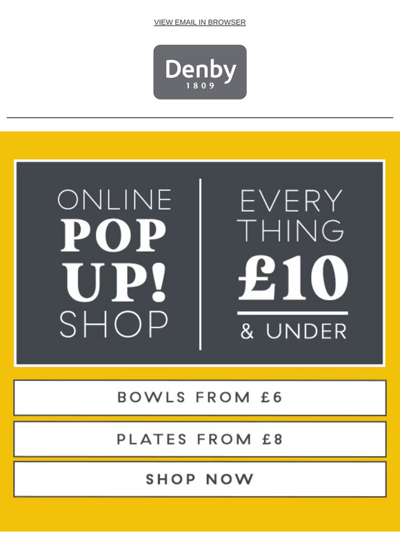 Pop Up Shop | Everything £10 and under!