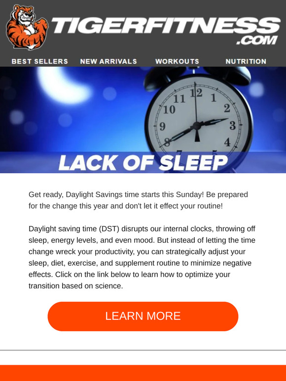 Don't let Daylight Savings Sneak Up On Your Gains!