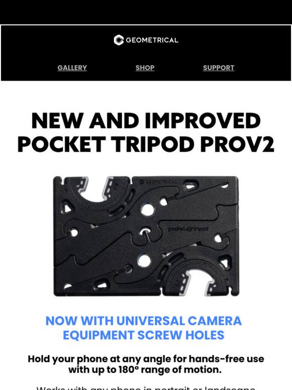 The Pocket Tripod Pro V2 Is Here 📸