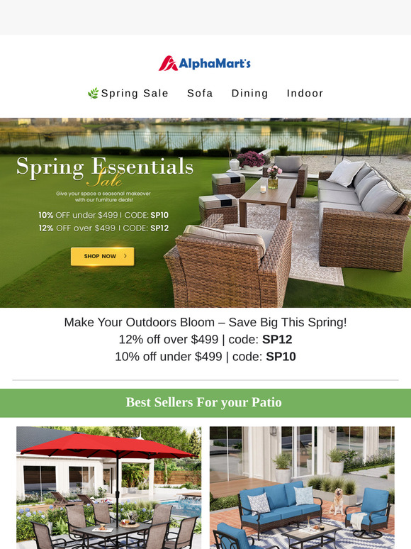 🌺Spring Essentials Sale – Save Up to 12% Now!