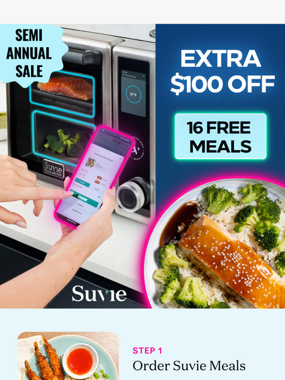 Extra $100 Off + 16 Free Meals!