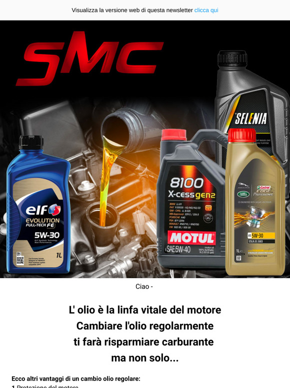 🚗 L'olio motore è la linfa vitale del motore! Acquista le migliori marche