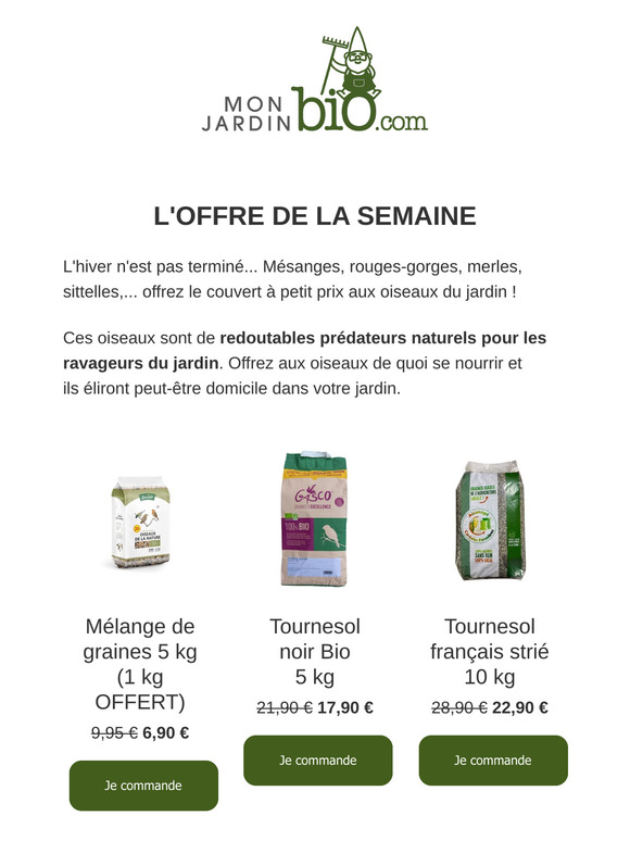 Déstockage sur la nourriture pour oiseaux du jardin 🐦‍⬛