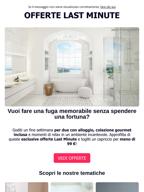 Il tuo soggiorno a meno di 99 €: Hotel + Colazione 💸 (LAST MINUTE!)