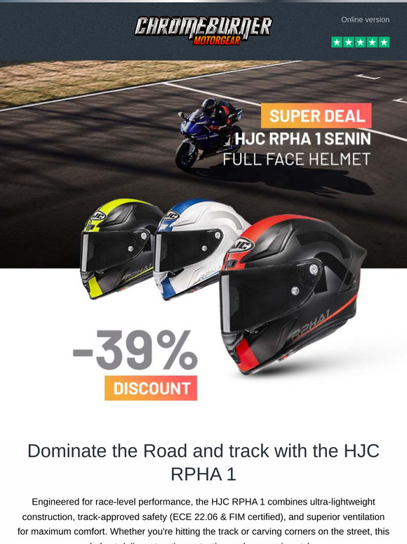 Motorcycle season has started – Save up to 50% on your gear! 🔥