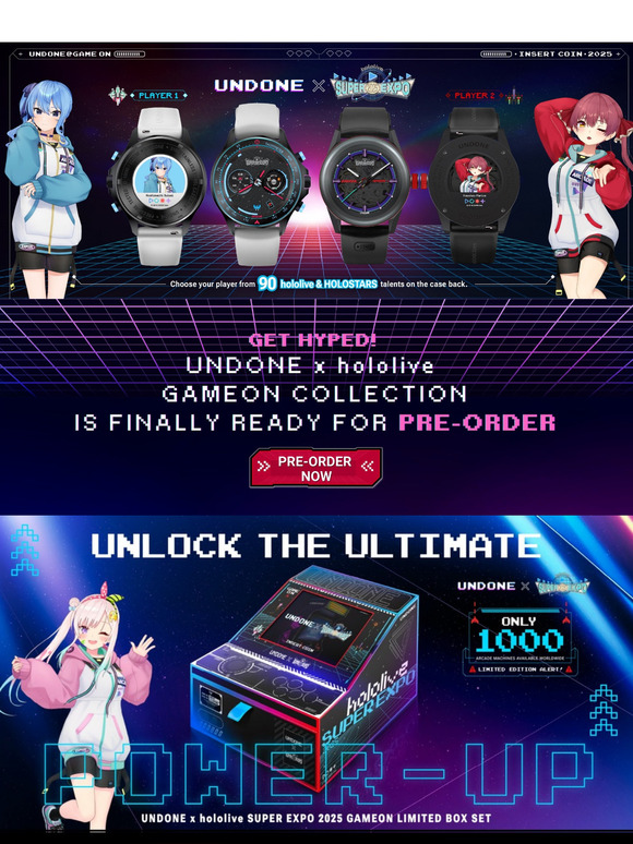 Pre-order Now! UNDONE x hololive: GAMEON! 🔥