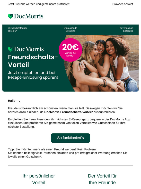 🎁 Freunde werben und gemeinsam profitieren