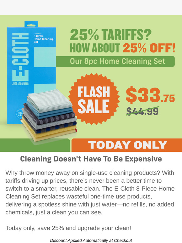 FLASH SALE: 25% Tariffs, How About 25% Off! Today Only! 🚨