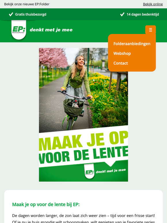 Voorjaar in huis: Maak je klaar voor de lente met EP:!
