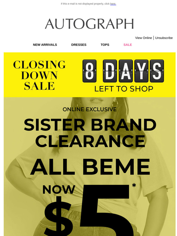 Absolutley ALL Beme Reduced to $5!