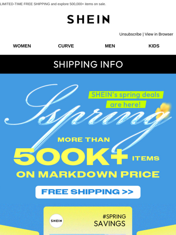 SHEIN Spring Sale: Shop, Save, and Shine🌸