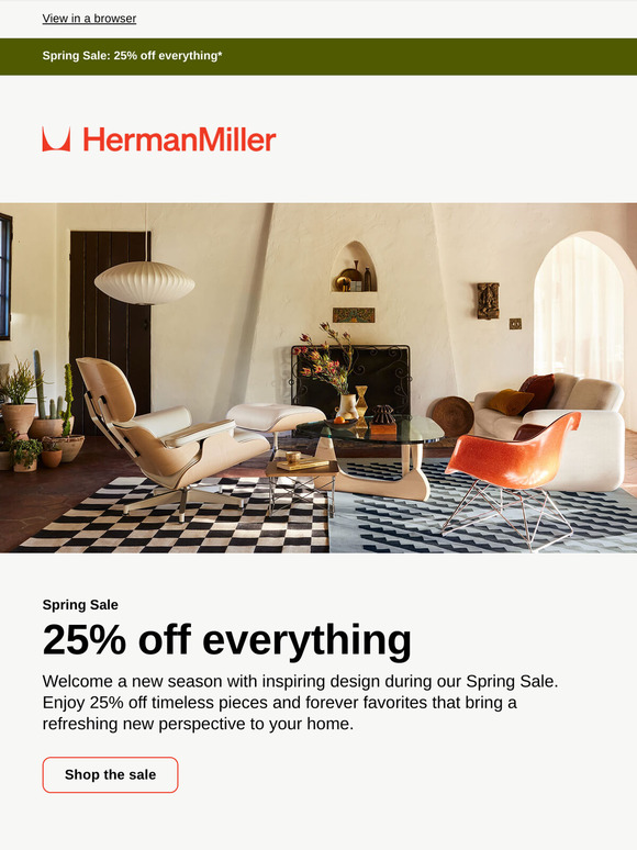 Spring refresh: 25% off everything